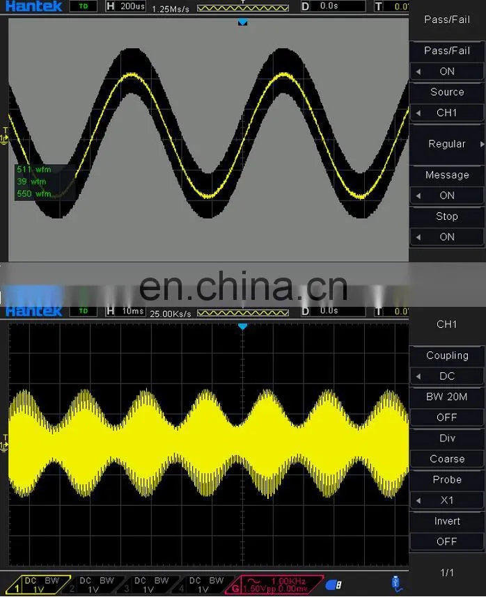 Hantek DSO4254B Digital Oscilloscope Storage Bench Type 4 CH 64K 1GS/s 250MHz Bandwidth