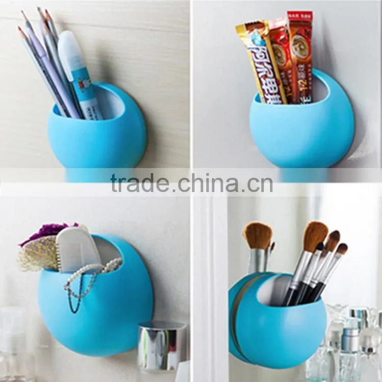 Multifunctional Cute bathroom wall mount Suction Cup Toothbrush Holders