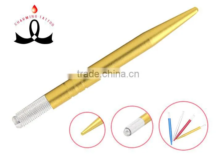 Hot Sell Permanent Makeup Microblading Eyebrow Blue Manual Pens With Light Weight