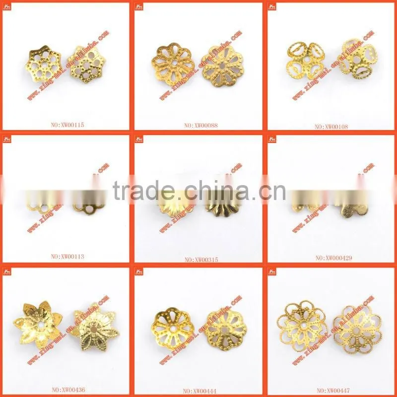 2011 Newest Brass Filigree Bead Caps Jewelry accessories