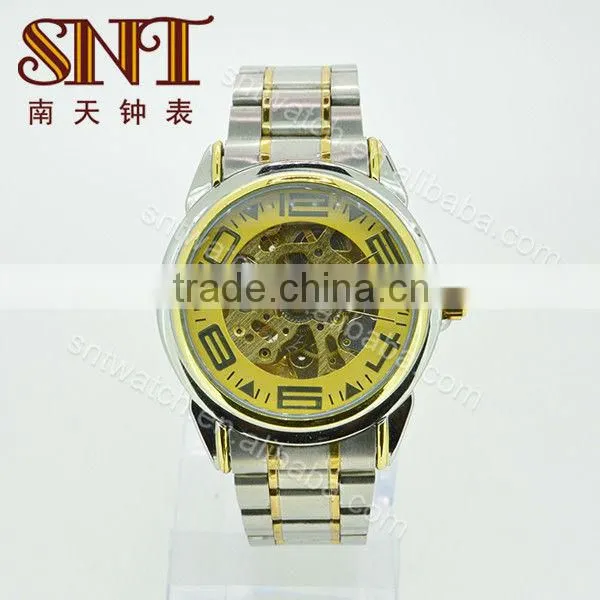 SNT-ME002B classical mechanical watch chinese mechanical skeleton watch
