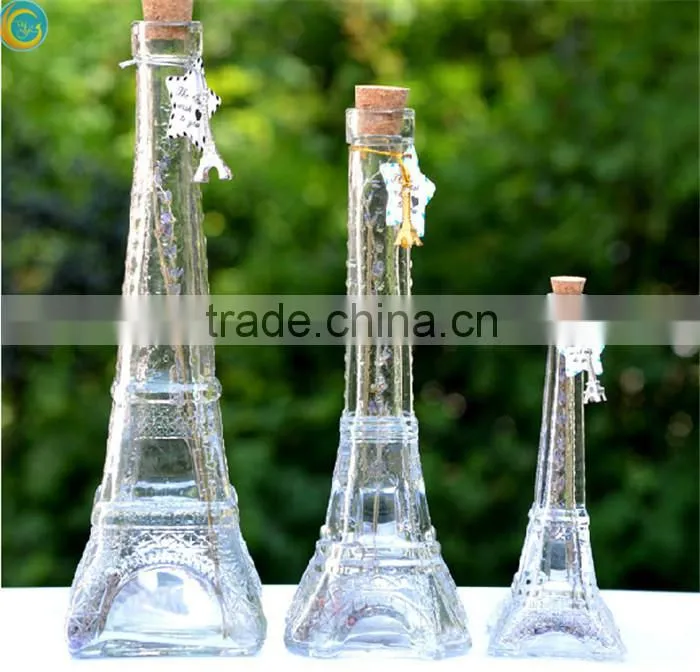 coloured eiffel tower glass vase trumpet vase