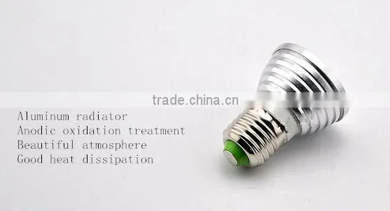rgb led spot light 3w 16color with remote control