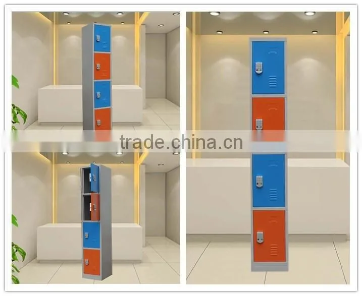 Competitive Price 4 Small Compartment Fingerprint Lock Intelligent Safe Locker Cabinet