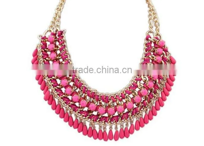 Fashion Necklaces 2016 Necklaces Jewelry Type Latest Design Beads Necklace Statement Necklaces
