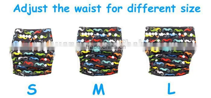 AnAnBaby Pocket Cloth Diaper Double Row Snaps Diapers