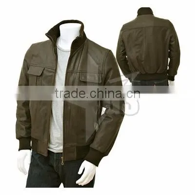 High quality Brown Leather Jacket for men