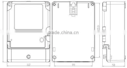 Single Phase IC Card Prepaid DLMS power meter