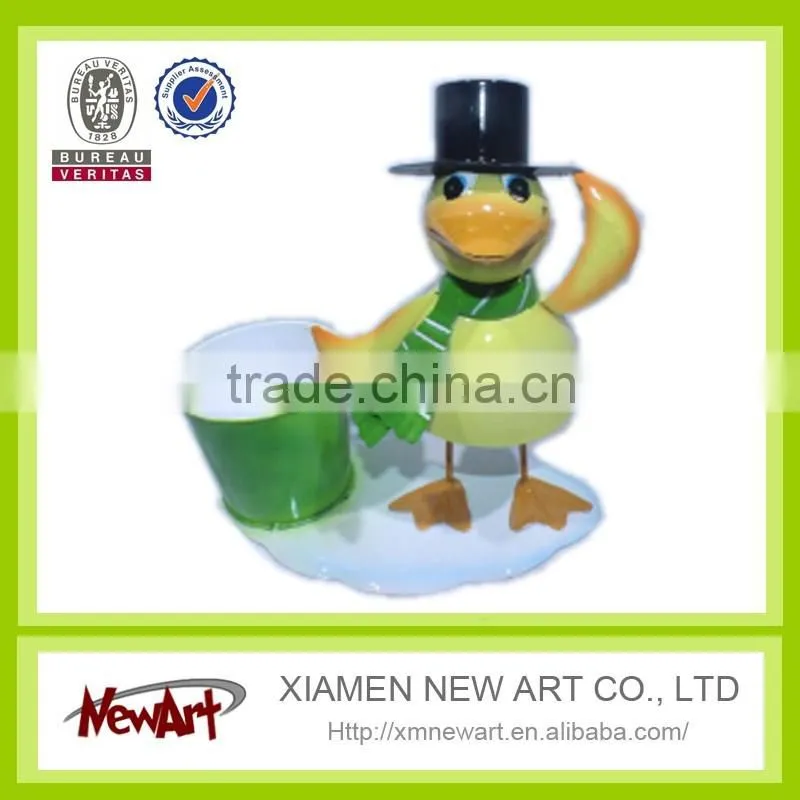 Promotion duck with pot christmas decoration sale