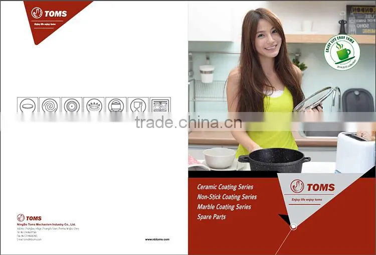 New design 9PCS Cookware set with marble coating