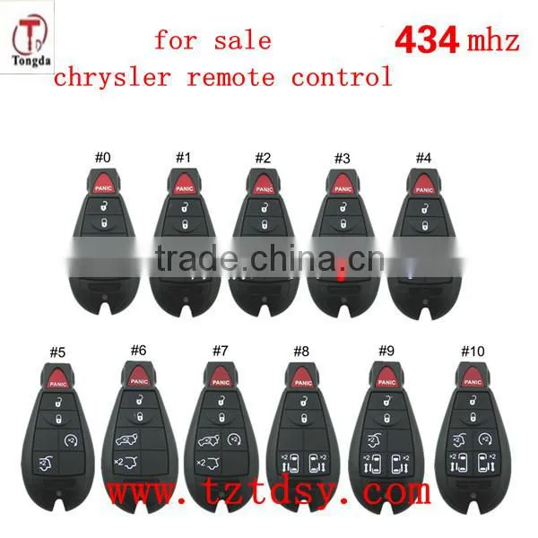 Tongda remote smart card with 433mhz for chrysler dodge jeep