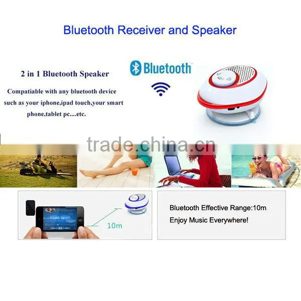 2 in 1 Suction Cup Speaker with bluetooth adapter for car stereo (NT-BP0073)
