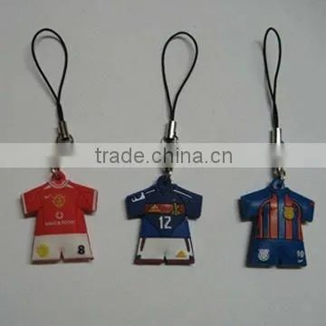 Supplier 2014 lastest colors ornamental luminous pvc couple mobile phone chain