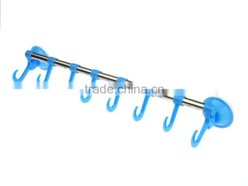 Bathroom sucker plastic towel shelf/Towel hook/Hinger/Sucker towel rack