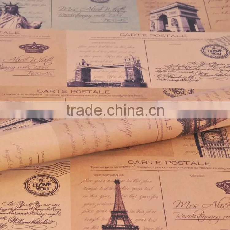 student art paper gift wrapping paper newspaper pattern