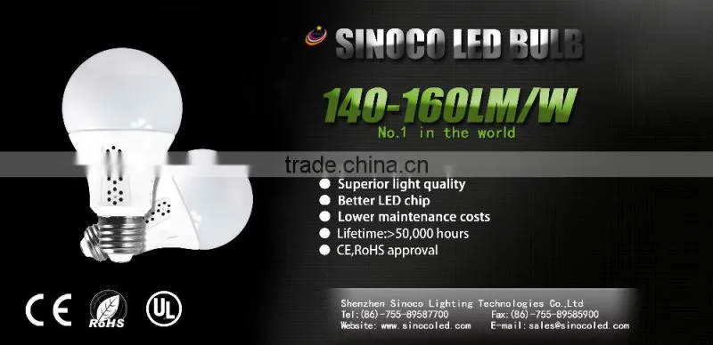 LED Lights China 145lm/w CRI80 E27 B22 E26 4W Warm LED Light Bulbs for Lamps Light with CE ROHS