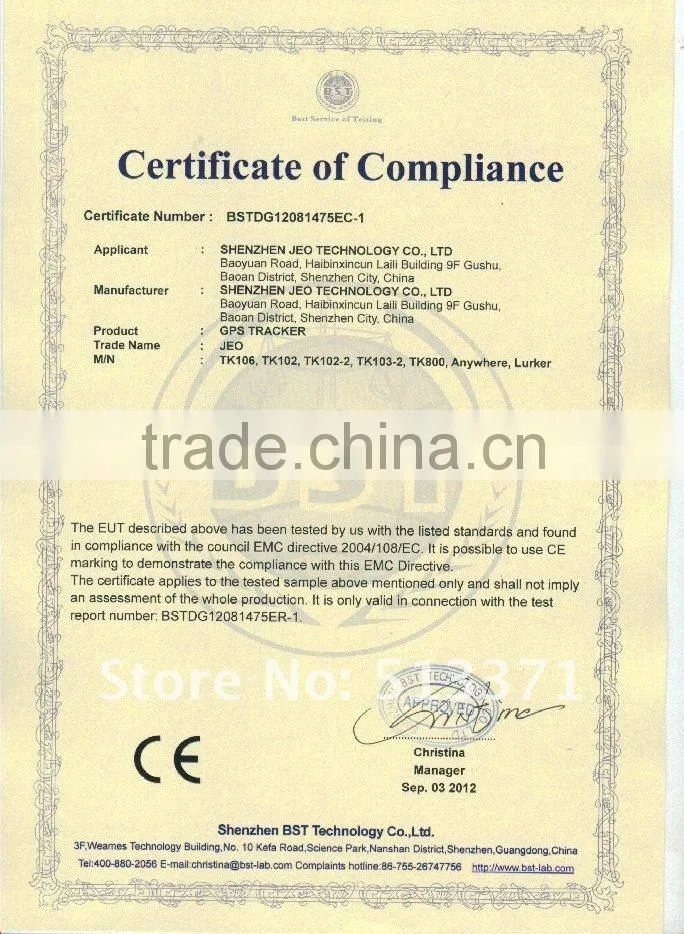 Waterproof GPS tracker IPX6 with gps tracking chip support two ways cummnication