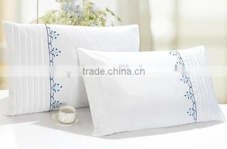 wholesale solid white cotton hotel pillow