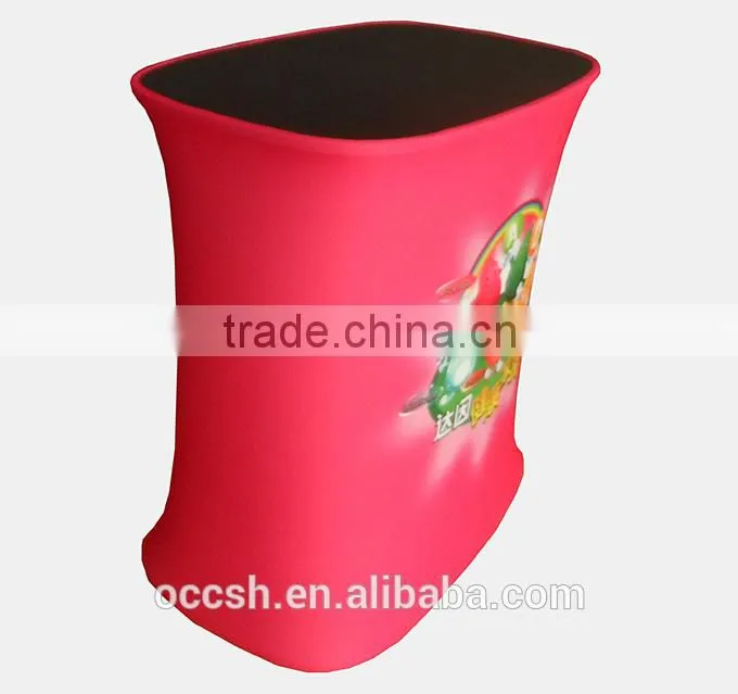 Square Promotion Table Tension Fabric Display Counter Supermarket Use Exhibition Promotion Desk