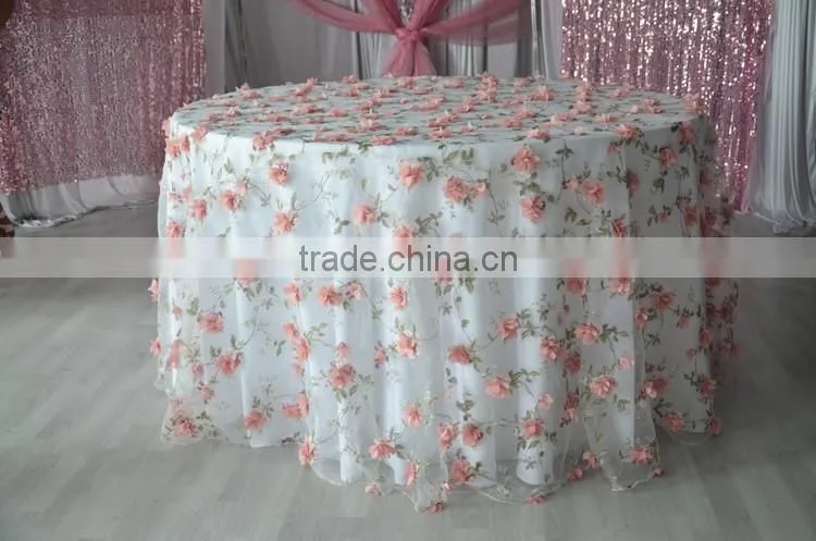 13"*108" organza embroidered wedding table runner