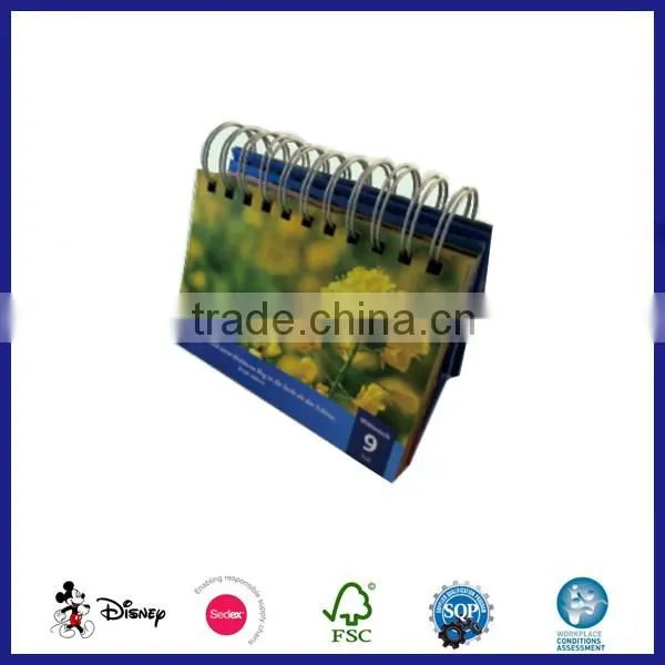 desk calendar stand cardboard