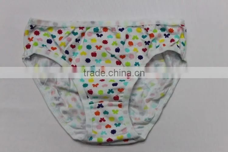 Factory Design Available 3-12 Year-old Softexible OEM Kintted Kids Thong Underwear