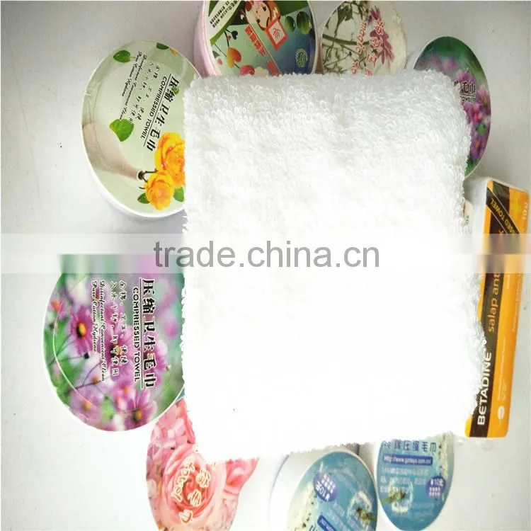 china factory direct sell promotional gift cotton compressed towels custom