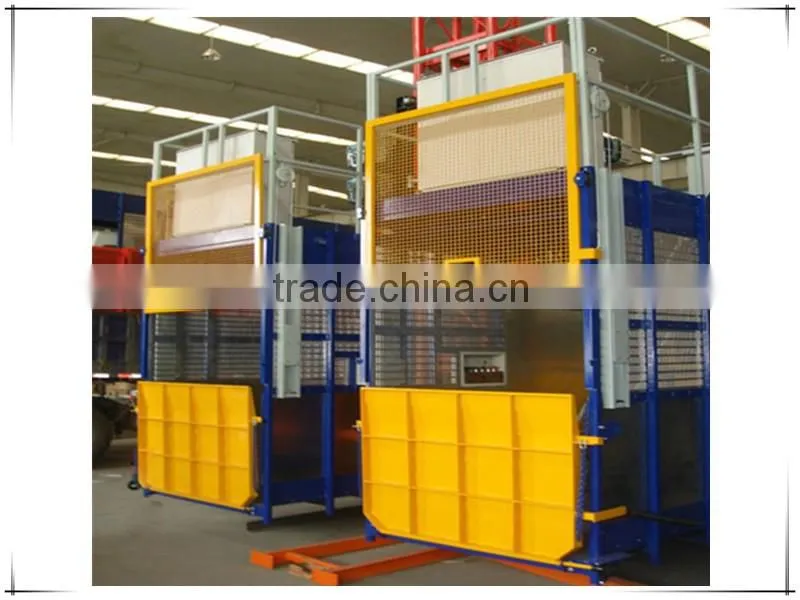 CE approved electric construction wire rope hoist