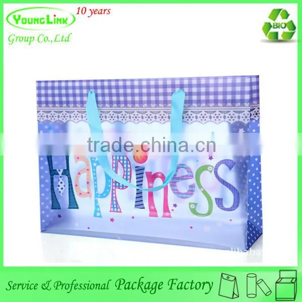 Professional Fashion Customized plastic soft loop handle bag for clothing