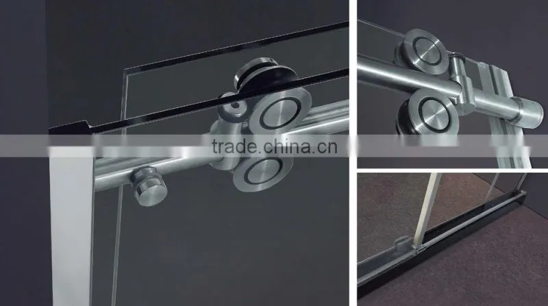 304 Stainless Steel Component Complete Adjustable Shower Door(KD8013D)