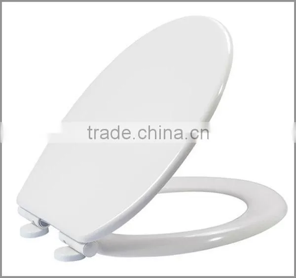European Standard WC Toilet Seat Cover with Soft Close Stainless Steel Hinge