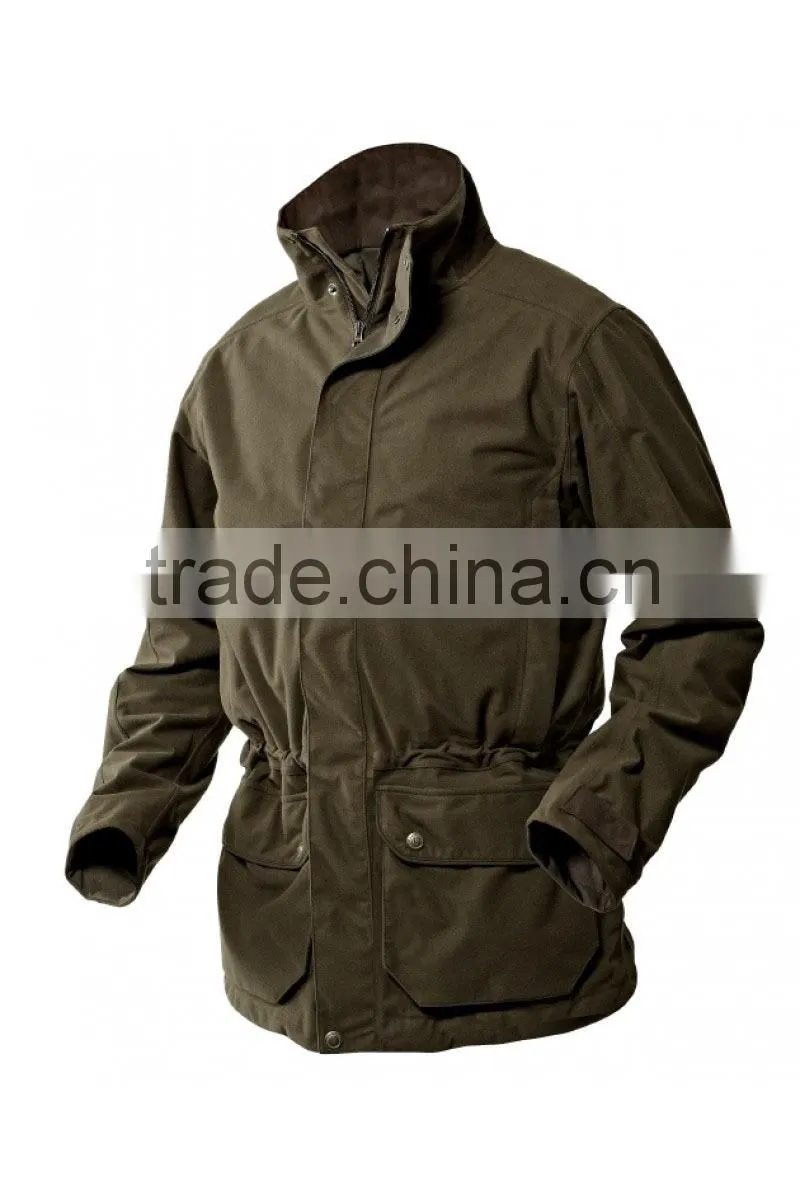 Waterproof breathable country green hunting outdoor jacket