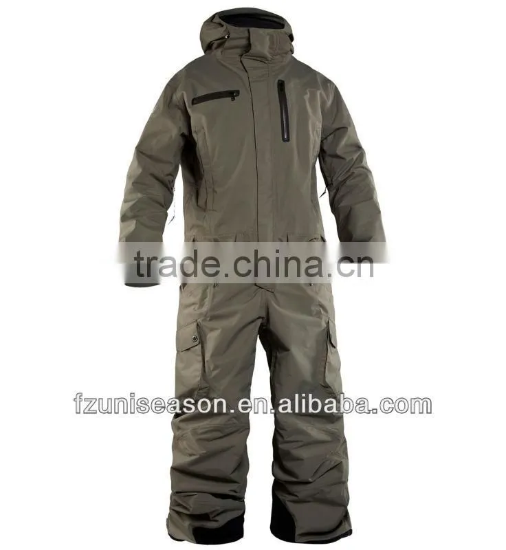Unisex waterproof one piece snow suits adults