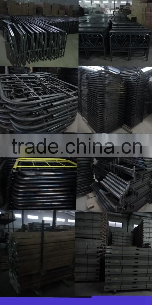 Hebei Bazhou detachable strong wrought iron metal bunk bed