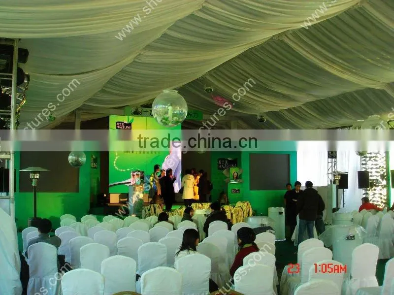 large outdoor pavilion shelter tent with ABS solid walls for sale