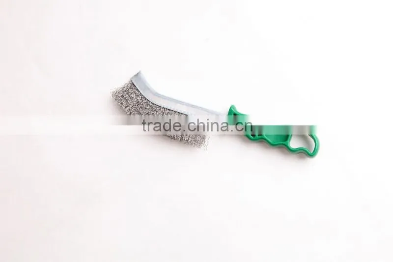 plastic crimped wire hand scratch brushes, length 265 mm 10 1/2"