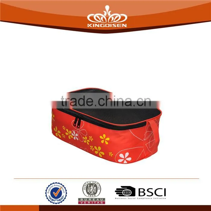 Polyester Material Lady Floral Shoe Bag