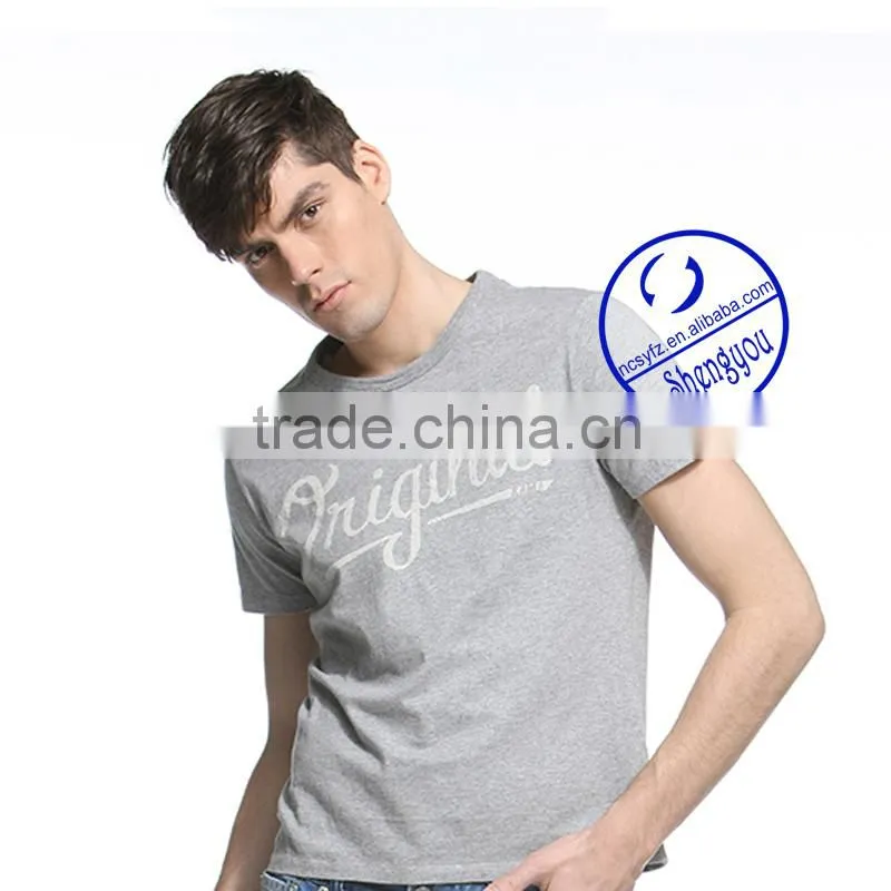 custom 100 cotton man t-shirt printing wholesale china