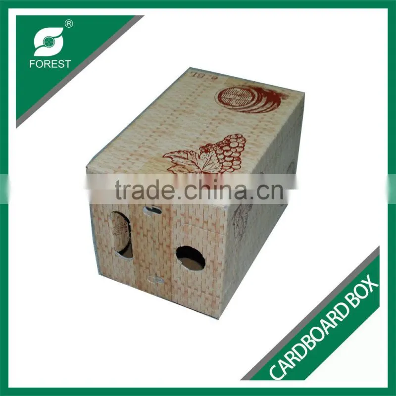 CUSTOM PRINTED CARDBOARD PACKING BOX FOR FRESH FRUIT TOP AND BOTTOM CORRUGATED PACKING BOX WITH FULL LID