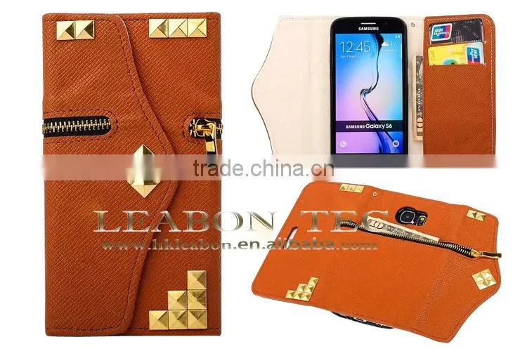 General Mobile Discovery Leather Case for Samsung Galaxy S6 Mobile Phones Cell Phone Case for Mobile Phone Accessory