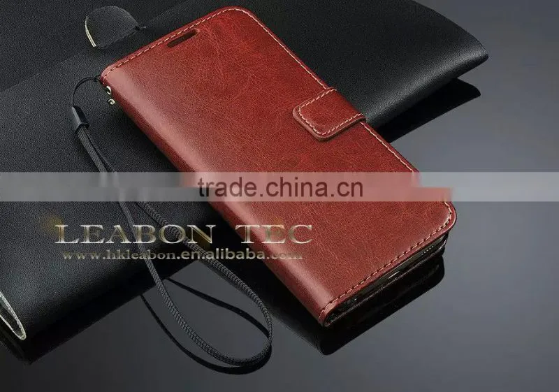 wallet leather case for samsung galaxy s6 edge cover case