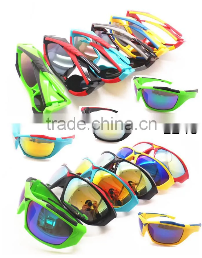 Colorful Custom Plastic Sports Sunglass/Protective Sports Eyewear For Riding