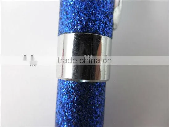 Beautiful PU Leather Twist Metal Small Stylus Pens For Touch Screens