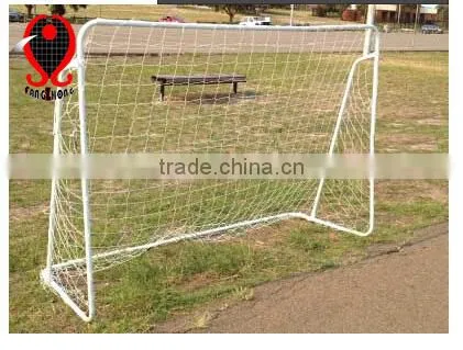 Customized iron tube frame soccer goal with powder coating