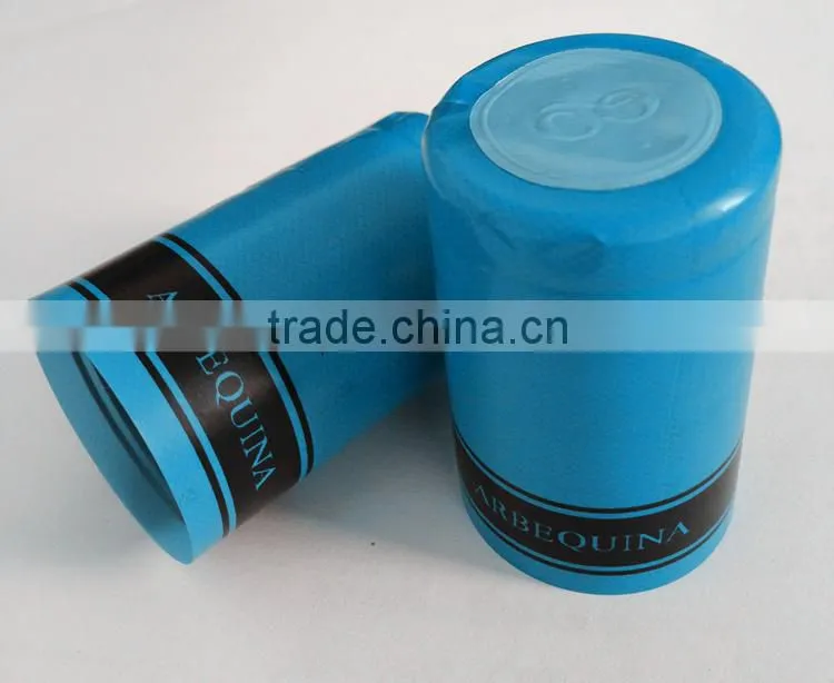 Yason shrink wrap cap for wine bottleshrinkable pvc wine capseal with cap