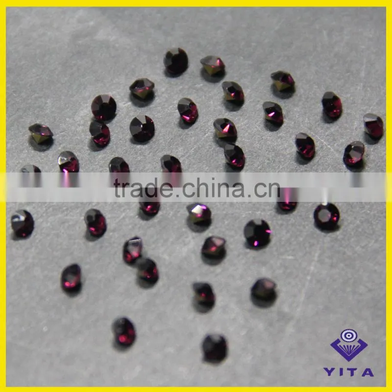 China wholesale SS12 white glass stone point back chaton