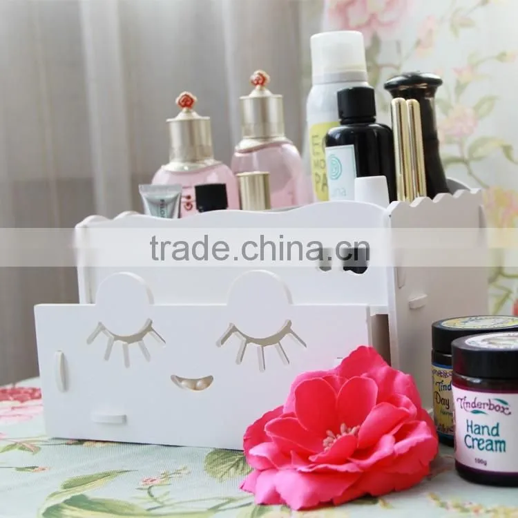 hot sale wood cosmetics makeup organizer