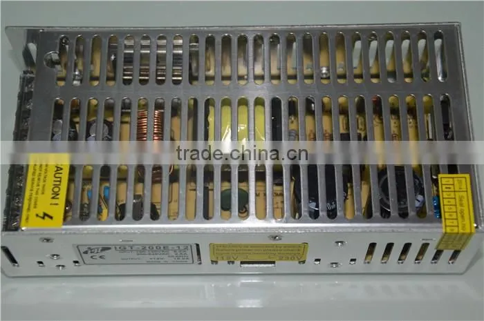 200w 24v constant voltage standard led transformer for led light
