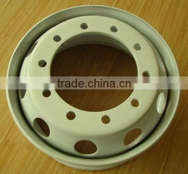 High quality White painted wheel(9.00X22.5,8.25X22.5,11.75X22.5)