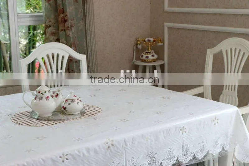 pvc quality plastic vintage table cloth wholesale lace tablecloths